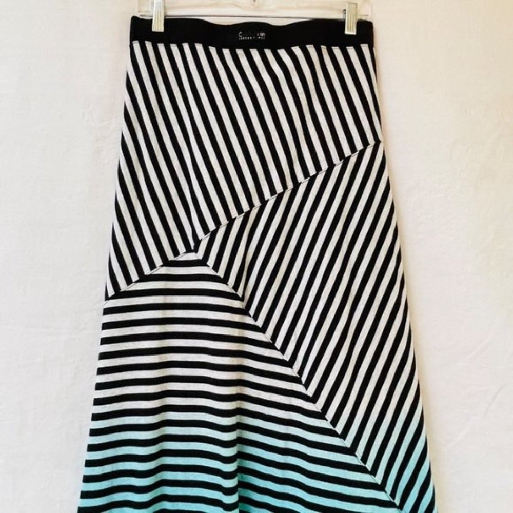 Calvin Klein Maxi Skirt  Womens Small Stripes Quick Dry Festival Patchwork - Picture 2 of 10